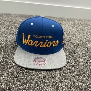 Warriors Mitchell & Ness SnapBack Hat Brand New
